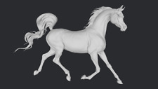 Breyer size traditional 1/9 artist resin prancing Arabian model horse picture