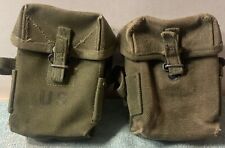 VIETNAM WAR ERA U.S. ARMY SMALL ARMS AMMO CANVAS POUCH MAG UNIVERSAL. @@@@@@@@@@ picture