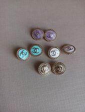 Lot Of 8 16mm Designer Button REPLACEMENT Chanel BUTTON picture