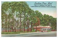 Florence South Carolina Vintage Postcard South Pines Motel Hwy 301 and 76 Unused picture