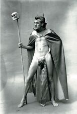 1960s nude model in Devil costume gay man's collection 4x6 Halloween picture