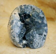 Large Celestine Crystal Mineral Specimen Geode 2.8 lbs/3.5
