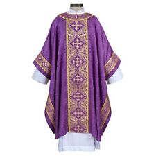Chasuble Excelsis Gothic Purple Vestment New picture