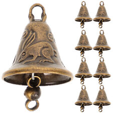 11pcs Bronze Bells Diy Craft Charms Metal Bell Brass Statue Small Bells picture