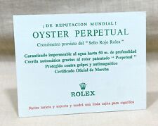 ROLEX 1970's Cigarette Card Chronometer 'Red Seal' Daytona Submariner SPANISH / picture