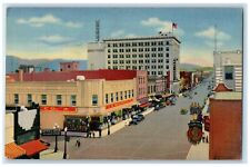 c1940 Central Ave. Fourth St. Heart Downtown Albuquerque New Mexico NM Postcard picture