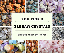 3 LB RAW CRYSTALS-You Pick 3-Wholesale Bulk Crystals-Rough Rocks-Healing Crystal picture