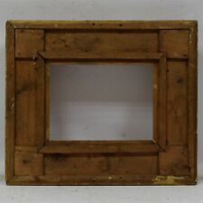 Ca. 1890 old wooden decorative painting  frame dimensions 13.8 x 10.2 in picture