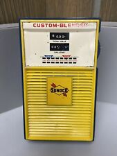 Vintage Sunoco Gas & Oil Gas Pump Form Transistor Pocket Radio Custom Blended picture
