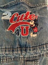 Vintage disney Overall Shorts 2 Cute 4 U 22w/24w picture