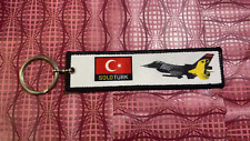 Turkish KEY CHAIN .. Air Force .. SOLO TURK .. keychain .. F16 picture