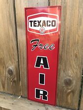 Texaco Free Air Garage Metal  Gasoline Gas sign Pump Oil picture