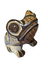 VTG Large Carlos Villanueva Frog Mexican Pottery Artist Signed Folk Art Figurine picture