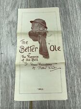 The Better Ole or The Romance of Old Bill WWI Playbill Bruce Bairnsfather Eliot picture