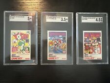 Lot of 3 Vintage Nintendo Game Boy Trading Cards Amurol 1993 SGC Mario Yoshi 🔥 picture