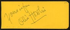 Olin Howland d1959 & Arlene Dahl d2021 signed 2x5 autograph 11-10-47 Biltmore LA picture