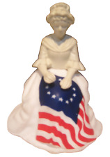 Avon Betsy Ross Figurine Topaze Full Cologne Patriotic USA Flag Stars & Stripes picture