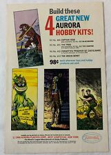 1966 Aurora ad page~ CAPTAIN KIDD, THE FROG, GREEN BERET, PRISONER OF CASTLEMARE picture