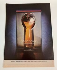 1972 Pierre Cardin Man's Cologne Bottle Vintage Color Print Ad Advertisement picture
