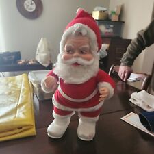 RARE Vintage Rushton Co. Santa Claus Doll w/Rubber Face and Boots MCM picture