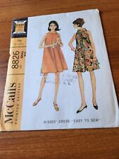 1960s MCCALL’S 8826 Sewing Pattern Flared Dress Size Small 10-12 Uncut, FF picture