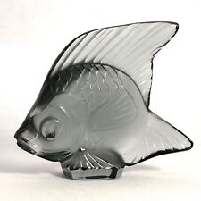 LALIQUE France Grey Crystal Figurine Signed Vintage Collectable picture