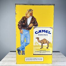 RARE Vintage Joe Camel Cigarette Pack Country Store Metal Ashtray Sign 24” picture