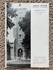 Vtg 1940s Central Methodist College Fayette MO Student Summer Bulletin Handbook picture
