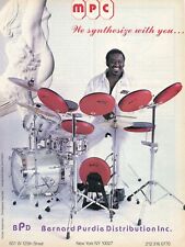 1985 Print Ad of MPC Electronic Drum Kit BPD Bernard Purdie Distribution picture
