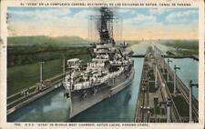 Panama 1926 Gutan Locks,CZ USS Utah in Middle West Chamber I.L. Maduro Jr. picture