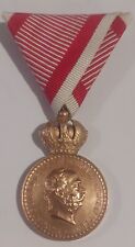 Signvm Lavdis-Bronze Military Merit Medal with crown-War Ribbon-Franz Joseph I picture