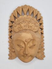 Balinese Handcarved Wood Mask Sita Wife of Rama Beautifully Handcarved Mask Bali picture
