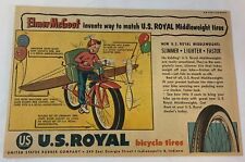1955 US Royal bicycle tires ad ~ ELMER McGOOF picture