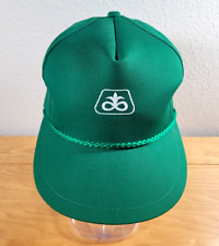 VINTAGE Pioneer Hat Cap Adult Green Adjustable Leather Strap Back Rope Golf Seed picture