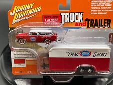1:64 '55 Chevrolet Nomad With Trailer NHRA Drag SAFETY SAFARI Johnny Lightning picture