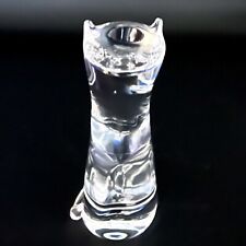 Stunning Modernist Steuben Art Glass Heritage Cat Large 9