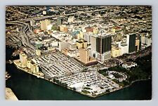 Miami FL- Florida, Aerial DuPont Plaza, Antique, Vintage c1976 Postcard picture