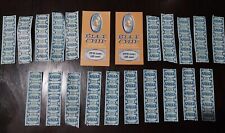 100 Vintage Blue Chip Stamps NEVER USED- TEN STAMPS And 2 New Books picture