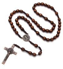 Handmade Wooden Catholic Rosaries Rosary Necklace From Bethlehem Olive Wood picture