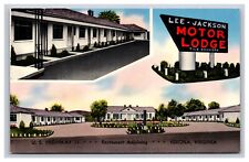 Lee Jackson Motor Lodge, Verona Virginia VA Postcard picture