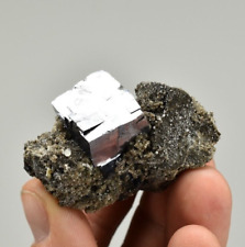 Galena with Calcite - Sweetwater Mine, Reynolds Co., Missouri picture