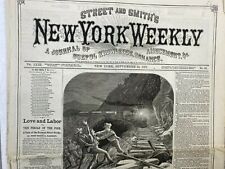 Street and Smith's NEW YORK WEEKLY Vintage Newspaper September 24, 1877 No. 45 picture