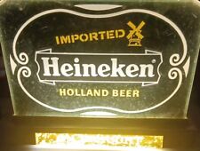 Vintage Light Up Beer Sign Vintage Heineken Beer Sign Holland Beer Sign Made USA picture
