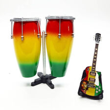 Miniature Bungo Double Percussion Guitar Reggae Display Figurines Mini Instrumen picture