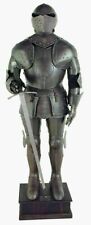 Medieval Black Suit of Armor Knight Close Face Wearable Costume For Halloween picture