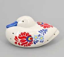 Vintage Faience Duck Pomander Shaker~Talc~Potpourri~French Country~Provincial~4