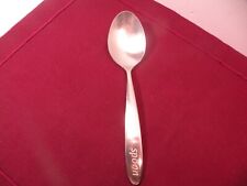 1 Pottery Barn Print Stainless Place Oval Soup Spoon 7 1/8