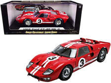 1966 Ford GT-40 MK II #5 Red with White Stripes Le Mans 1/18 Diecast Model Car picture