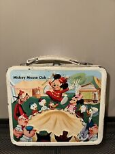 Vintage 1960s - Walt Disney Mickey Mouse Club Metal Lunchbox - GREAT CONDITION picture