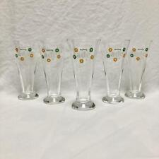 Suntory Aid Glass Set of 5 Showa Retro Glass Cups #64c0e1 picture